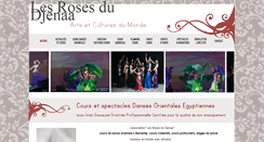 Desktop Screenshot of les-roses-du-djenaa-danse-orientale.com